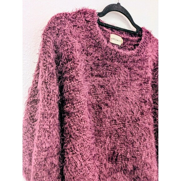 Dreamers Burgundy Purple Soft Eyelash Sweater sz 1XL Cozy Winter Gilmore Girls - Picture 3 of 8